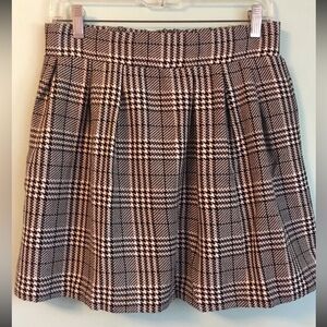 Candies Houndstooth Mini Work Skirt sz 9